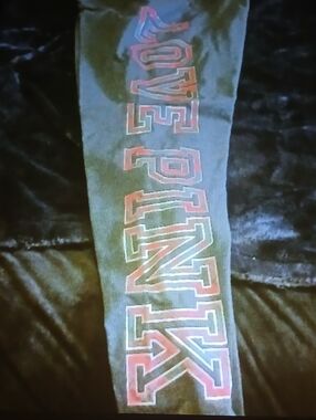 Active USA Black Leggings with White Logo Text